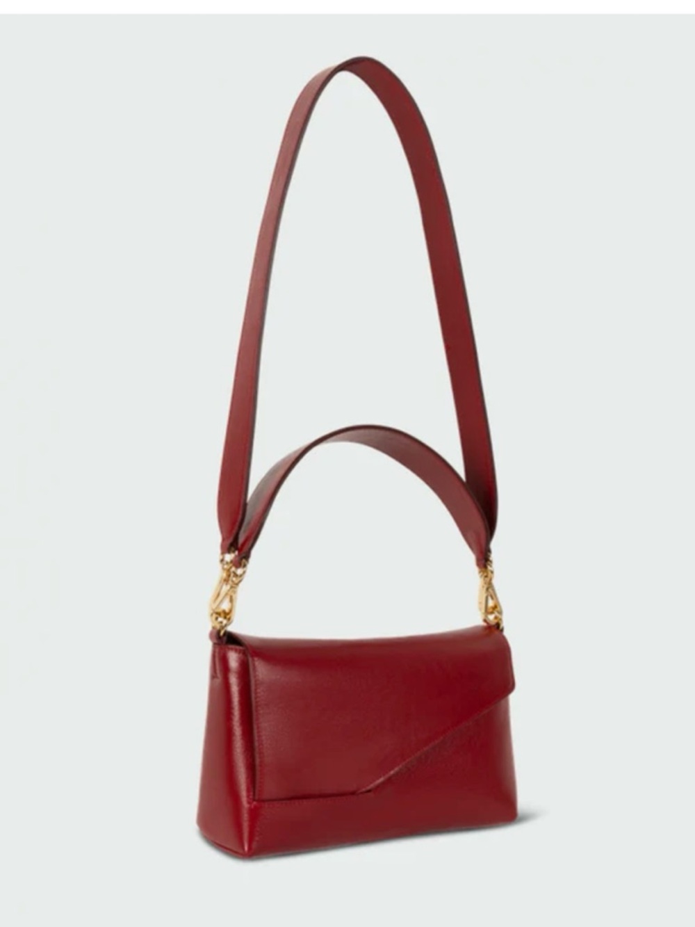 Wandler Oscar Baguette Crossbody - Cranberry